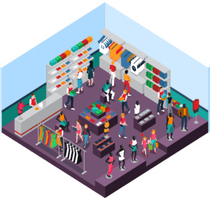 Retails Operations Animation Retail Video Analytics Software for Stores | Agrex AI