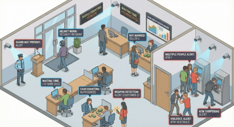 Banking branch cameras