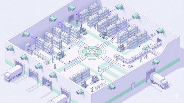 AI video analytics warehouse